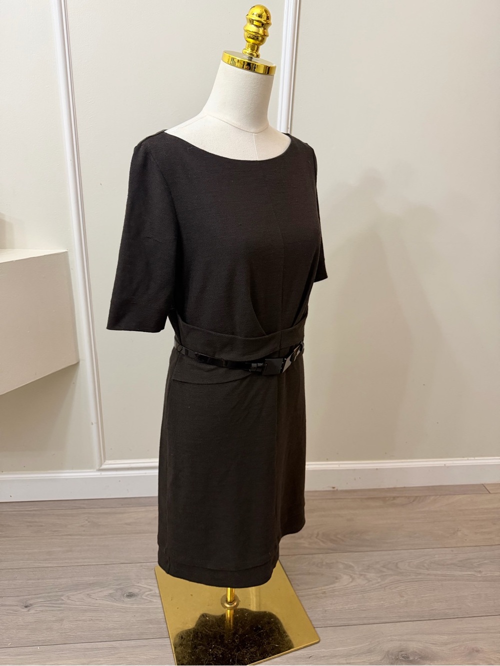 STRENESSE Black Midi Pencil Dress-Skirt with Waist Detail - Picture 7 of 9